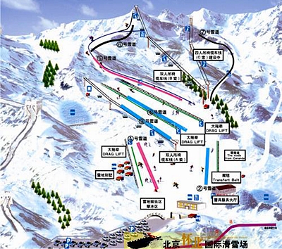 怀北国际滑雪场雪道有哪些